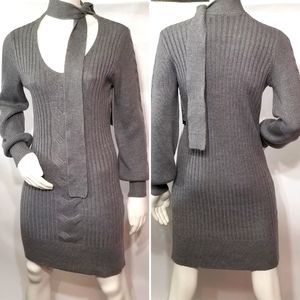 Ribbed Knit Sweater Dress